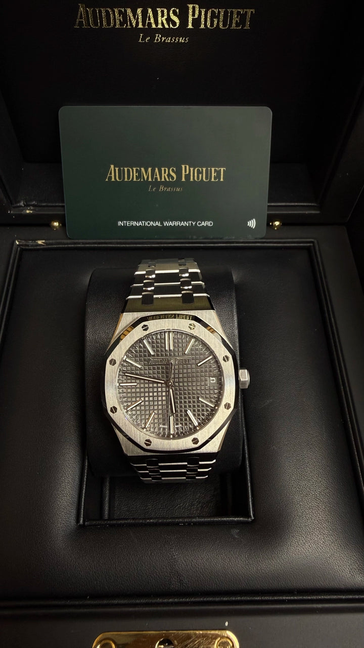 Audemars Piguet Royal Oak Selfwinding "50th Anniversary" Grey Dial on Bracelet 15510ST.OO.1320ST.05 Complete 2022