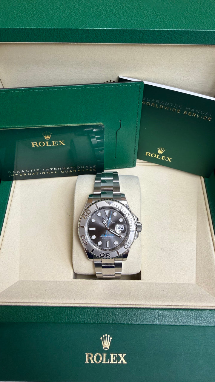 Rolex Yacht-Master Dark Rhodium Dial on Oyster 126622 Card 2023