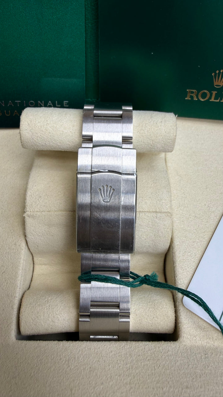 Rolex Oyster Perpetual 41 Turquoise Blue Index Dial on Oyster 124300 Card 2021