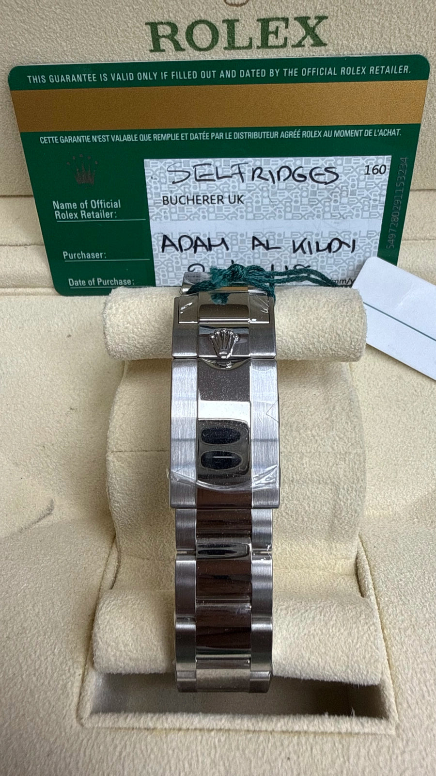 Rolex Daytona "Panda" White Dial on Oyster 116500LN Card 2018