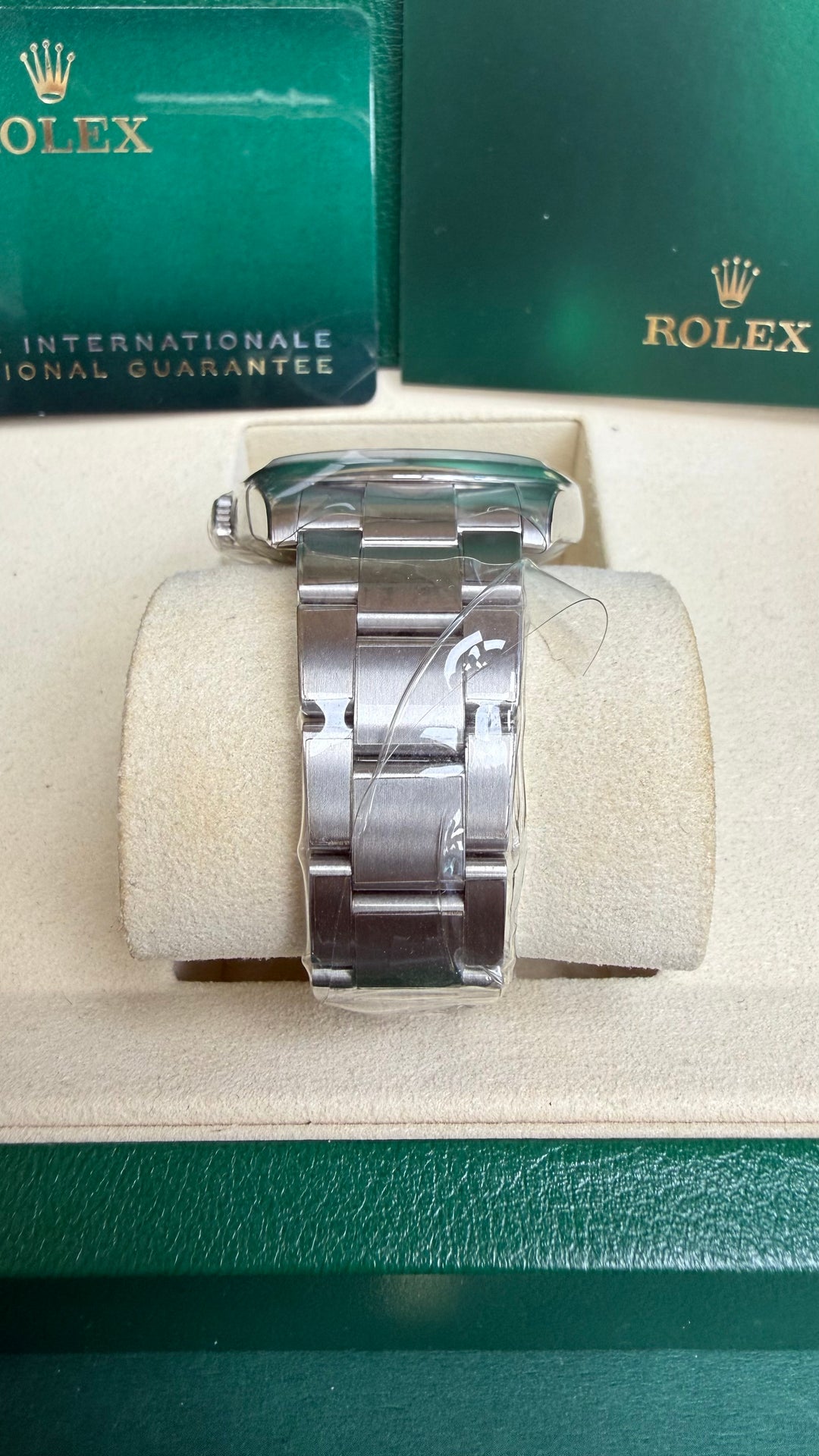 Rolex Oyster Perpetual 41 Turquoise Blue Index Dial on Oyster 124300 Card 2021