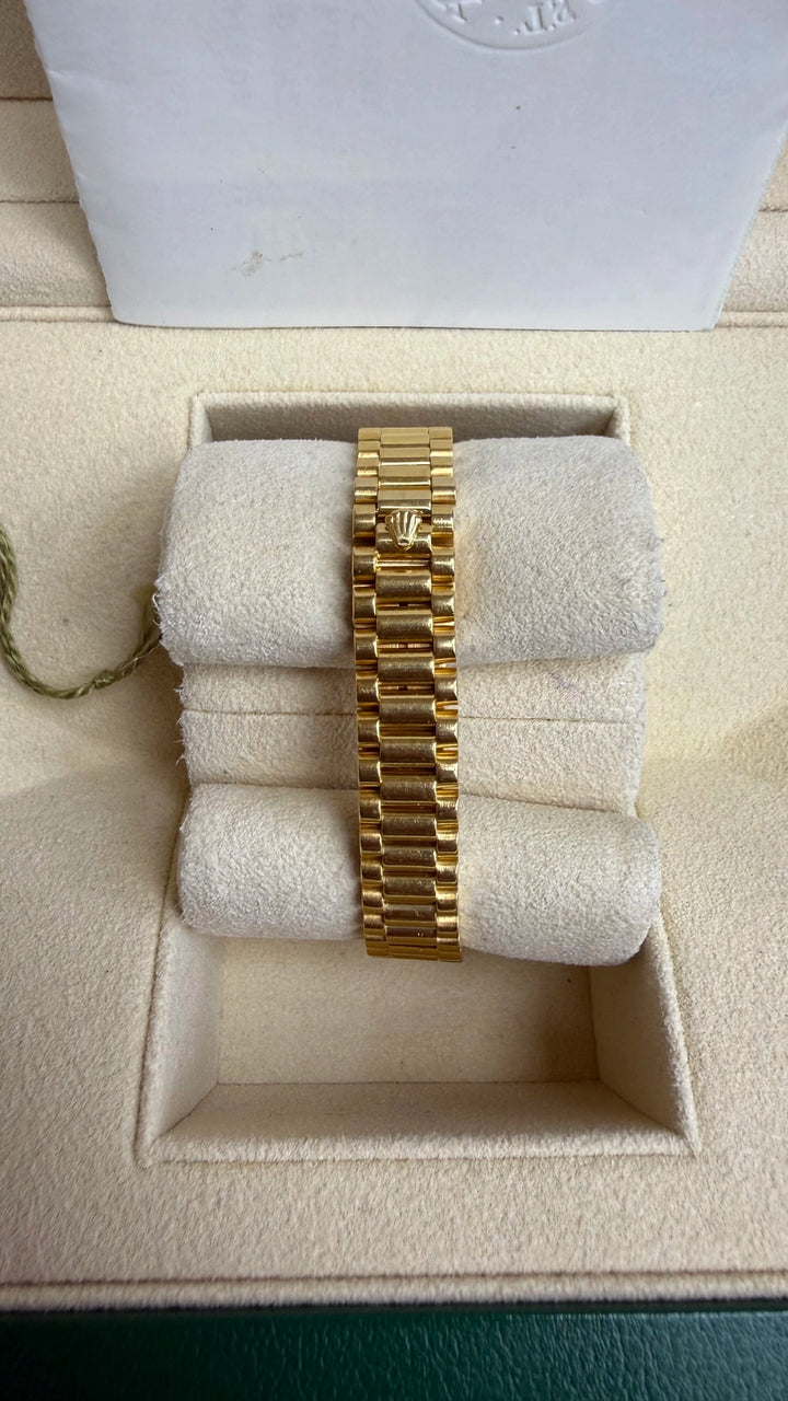 Rolex Datejust Lady President White Roman Dial on President 69178 Papers 1996