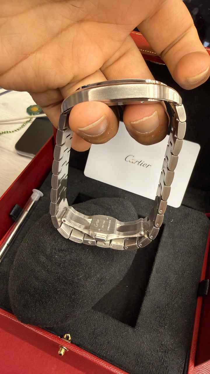 Cartier Santos de Cartier Large Silver Dial on Bracelet WSSA0018 Complete 2025
