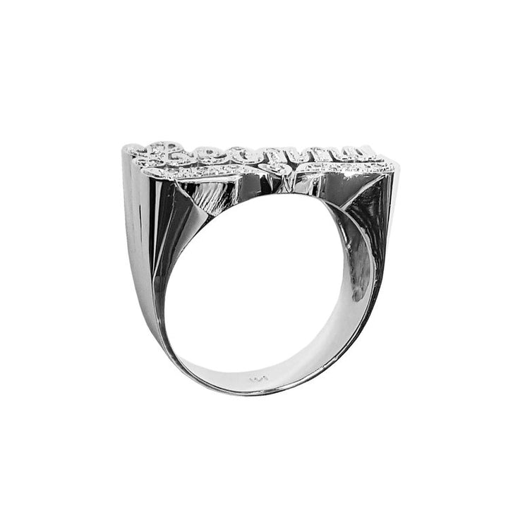 "LEONNA" Petite Script with Diamonds