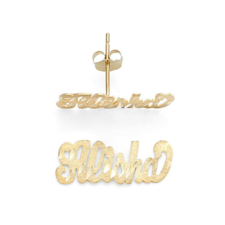 "Alisha" Delicate Name Earrings